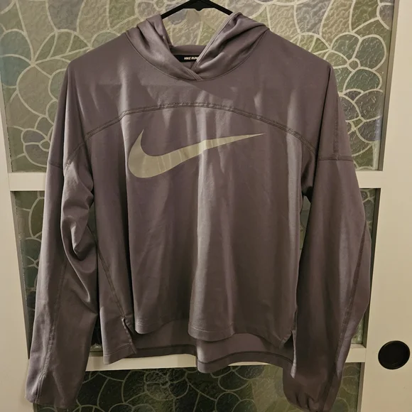 Nike Women's Gray Hoodie Sweater - Picture 1 of 2